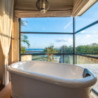 Villa Kajano Bathroom Two Bathtub with View | Pererenan, Bali