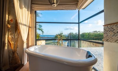 Villa Kajano Bathroom Two Bathtub with View | Pererenan, Bali