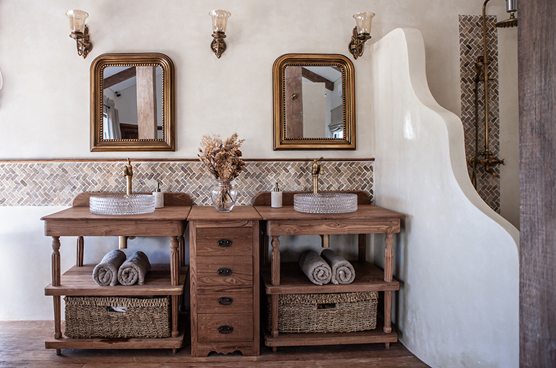 Villa Kajano His and Hers Bathroom Two | Pererenan, Bali