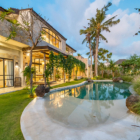 Villa Kajano Pool Side Area at Night | Pererenan, Bali