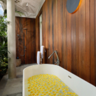 Villa Uma Santai Master Bathroom with Romantic Bathtub Set Up | Canggu, Bali