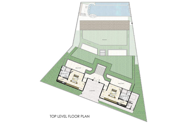Villa Maliya Top Level Floorplan | Plai Laem, Koh Samui