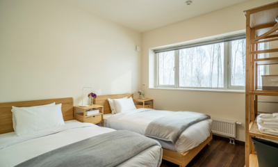 Blue Heron Bedroom Three with Twin Beds | Rusutsu, Hokkaido