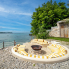 Katoni Villa Open Plan Seating Area with Sea View | Nusa Lembongan, Bali