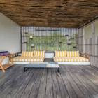 Katoni Villa Lounge Area with Wooden Floor | Nusa Lembongan, Bali