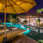 Katoni Villa Swimming Pool at Night | Nusa Lembongan, Bali
