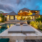 Katoni Villa Gardens and Pool at Night | Nusa Lembongan, Bali