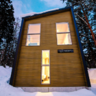 Blue River Chalets Outdoor Area with Snow | Hakuba, Nagano
