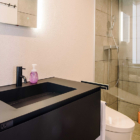 Blue River Chalets Bathroom with Shower | Hakuba, Nagano