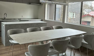 Chalet Infinity Kitchen and Dining Area | Hakuba, Nagano