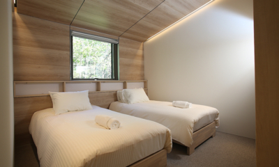 Eminence Bedroom Three with Twin Beds | Hakuba, Nagano