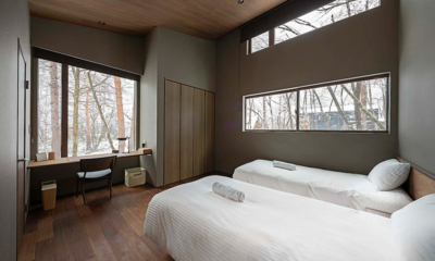 Gravity Twin Bedroom with Snow View | Hakuba, Nagano
