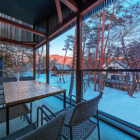 The Moo Dining Area with Snow View | Hakuba, Nagano