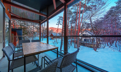 The Moo Dining Area with Snow View | Hakuba, Nagano