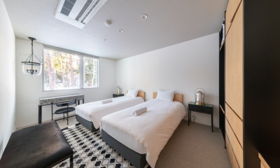 The Moo Bedroom Four with Twin Beds | Hakuba, Nagano