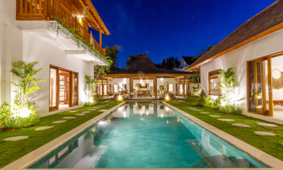 Bagera Hoi Namu Villa Namu Swimming Pool at Night | Seminyak, Bali