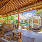 Bagera Hoi Namu Villa Namu Seating Area with Pool View | Seminyak, Bali