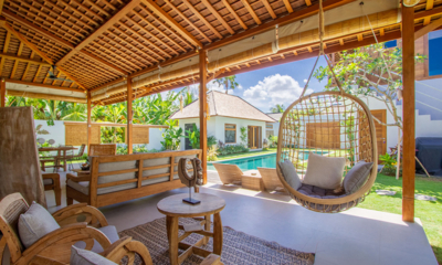 Bagera Hoi Namu Villa Namu Seating Area with Pool View | Seminyak, Bali