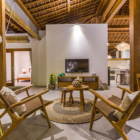 Bagera Hoi Namu Villa Hoi Seating Area with TV | Seminyak, Bali