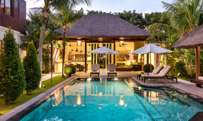 Villa Abagram Villa Tangram Pool at Night | Seminyak, Bali