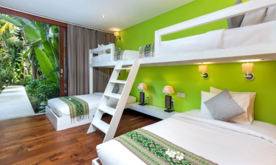 Villa Abagram Villa Tangram Bedroom Six with Bunk Beds and View | Seminyak, Bali