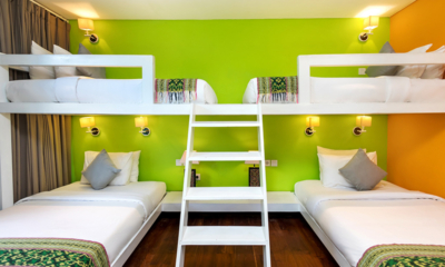 Villa Abagram Villa Tangram Bedroom Six with Bunk Beds and Lights | Seminyak, Bali