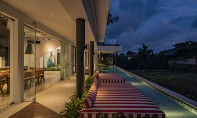 The Oasis Outdoor Area at Night I Canggu, Bali