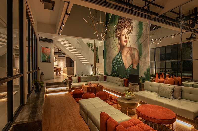 The Oasis Living Area at Night I Canggu, Bali