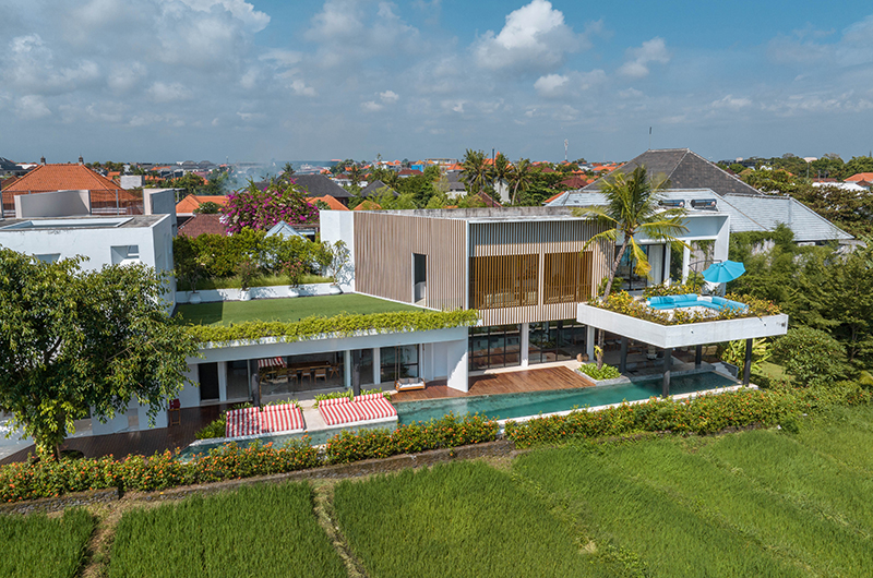 The Oasis Gardens and Pool from Top I Canggu, Bali