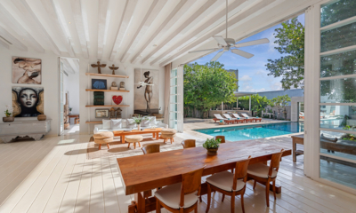 Villa Akasha Living and Dining Area with Pool View | Choeng Mon, Koh Samui