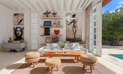 Villa Akasha Living Area with View | Choeng Mon, Koh Samui