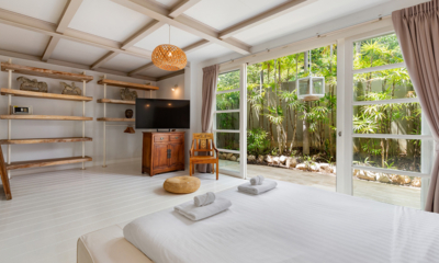 Villa Akasha Bedroom Two with TV and View | Choeng Mon, Koh Samui
