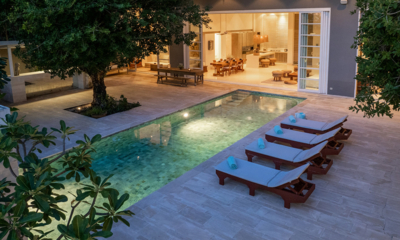 Villa Akasha Pool View at Night | Choeng Mon, Koh Samui