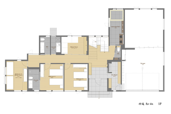 Ro-An First Floor Plan | Hirafu, Niseko