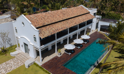 Myla Beach Villa Gardens and Pool from Top | Dickwella, Sri Lanka
