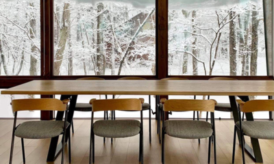 Ahiru Chalet Dining Area with Snow View | Echoland, Hakuba