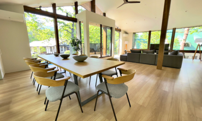 Ahiru Chalet Living and Dining Area with View | Echoland, Hakuba