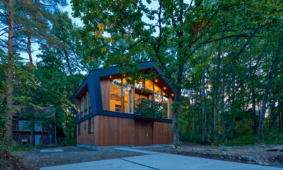 Ahiru Chalet Outdoor Area at Night | Echoland, Hakuba