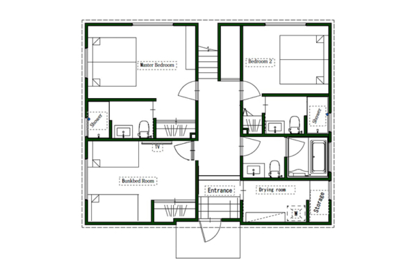 Ahiru Chalet Floorplan One | Echoland, Hakuba