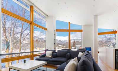 Alpinarc 4 Living Area with Snow View | Echoland, Hakuba