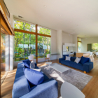 Sanzan Chalet Living, Kitchen and Dining Area with View | Echoland, Hakuba