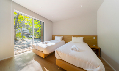 Sanzan Chalet Bedroom Three with View | Echoland, Hakuba