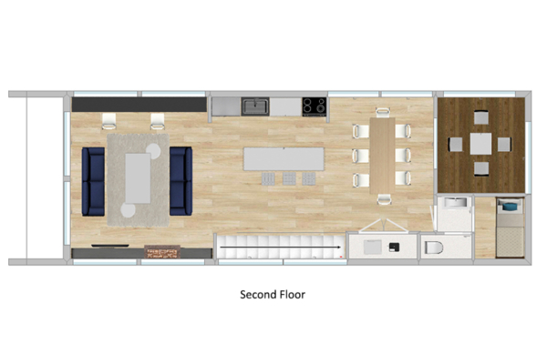 Sanzan Second Floor Plan | Echoland, Hakuba