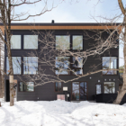 Silver Maple Chalet Exterior with Snow View | Echoland, Hakuba