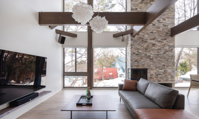 Silver Maple Chalet Living Area with TV | Echoland, Hakuba