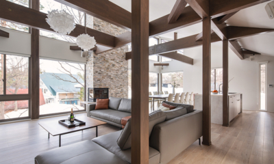 Silver Maple Chalet Living and Dining Area with View | Echoland, Hakuba