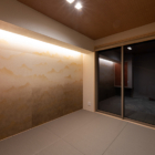 Silver Maple Chalet Indoor Area at Night | Echoland, Hakuba