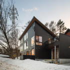 Silver Maple Chalet Exterior with Snow View | Echoland, Hakuba