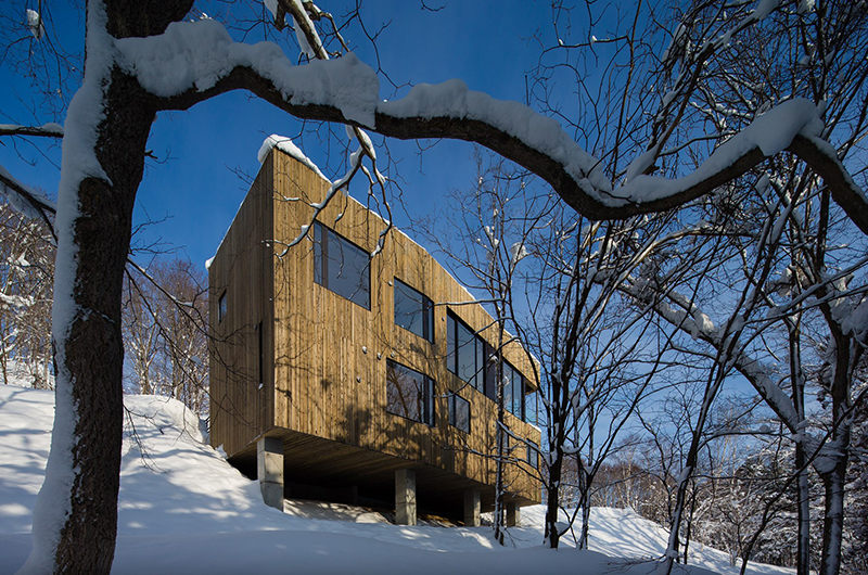 Chalet Hibari Outdoor Area with Snow View | Kabayama, Niseko