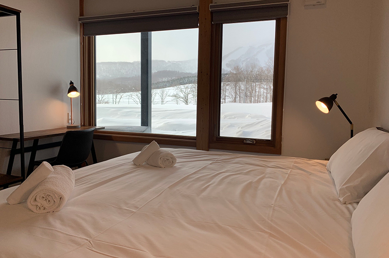 Hakobune Niseko Bedroom with Side Lamps | Soga, Niseko